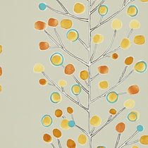 Berry Tree Neutral Tangerine Powder Blue and Lemon Wallpapers